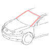 Toyota Camry Hybrid 4D 2006-2011 Windshield Moulding