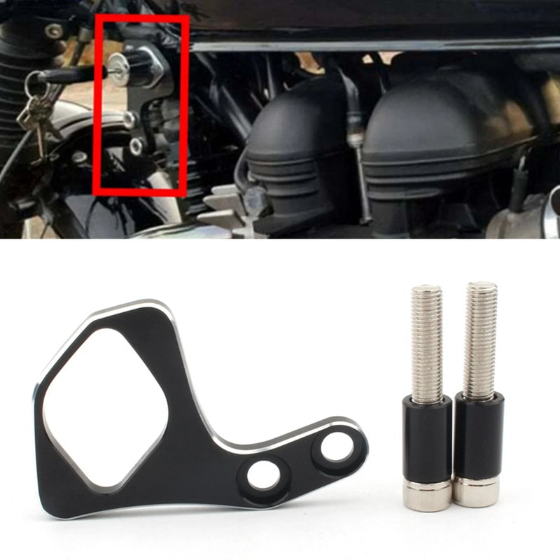Triumph Bonneville Thruxton Ignition Key Relocation Bracket (2001-2015)