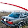Toyota Corolla E90 Sedan 3E5 Red Boot Lip Spoiler (1987-1992)