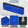 Motorcycle Garbage Cans Blue 4 x Universal Rectangle Shape Reflectors