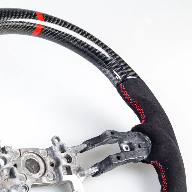 Honda Civic Carbon Flat Bottom Suede Steering Wheel (2022-2024)
