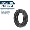 Make Model Oil Seal 16x25x5mm NBR Black 5Pcs