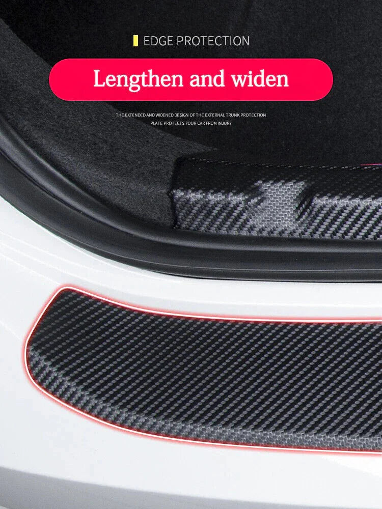 Honda Civic PU Leather Rear Bumper Sill Protector Plate Cover (2013–2022)