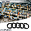 Oil Seal / 28x37x8mm / Rotary Shaft Seal Nitrile Rubber Black 5 Pcs