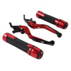 Suzuki GSX-S750 Red Extendable Brake Clutch Levers & Handlebar Grips (2017-2023)
