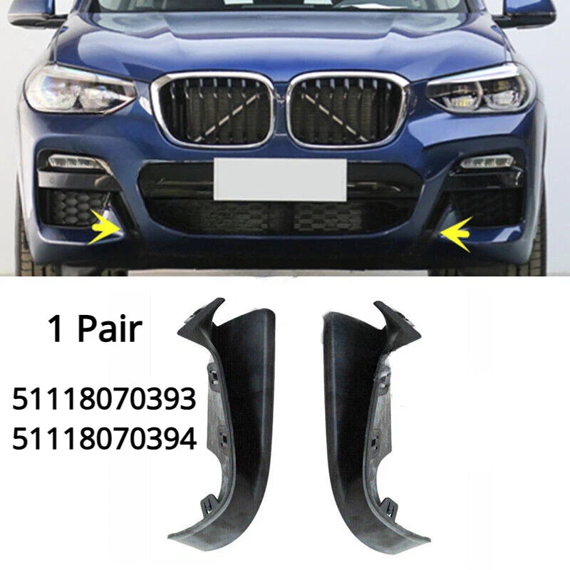 BMW X3 X4 G01 G02 1 Pair Front Bumper Side Grille Trim LH+RH (2018–2021)