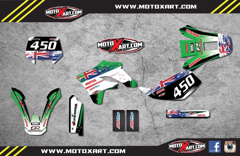 Kawasaki KLX 250 Full Custom Graphics (2005-2007)