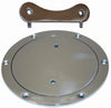 Boat / Caravan Inspection Port / Deck Plate 205mm OD 316 SS with Key