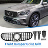 Mercedes-Benz GLC300 2020-2021 Gloss Black Front Upper Bumper Grille