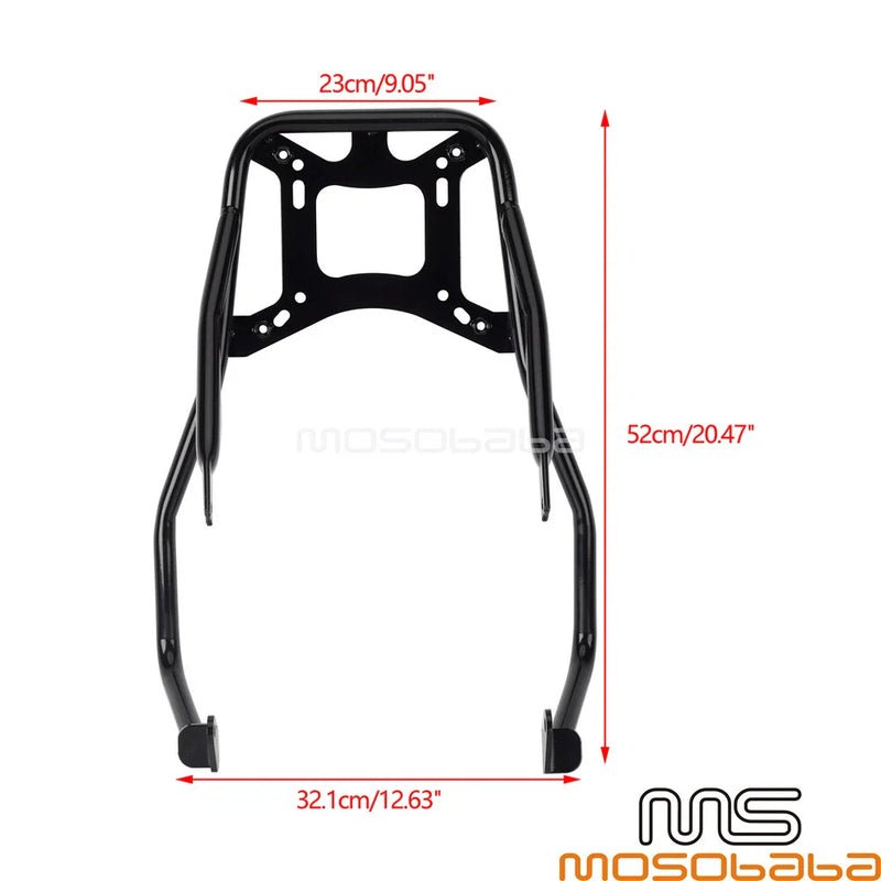 Harley Softail Street Bob Aluminum Rear Top Case w/ Mounting Bracket (2018-2023)