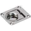 Caravan / Boat Ring Pull-Hatch Lifter x 4 Stainless Steel Anti Rattle