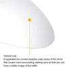 Porsche Cayman Mirror Glass Right Side White with Back Heated