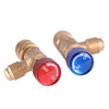 Air Conditioner Adapter R22 R410 1/4" 5/16" Coolant Safety Valve