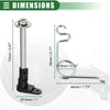 Ford (2004-2008) - Stainless Steel, Black, 1 Set Fuel Door Hinge Pin Kit