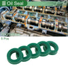 Oil Seal 5 Pcs Rotary Shaft Seal TPU 12x20x6mm Green