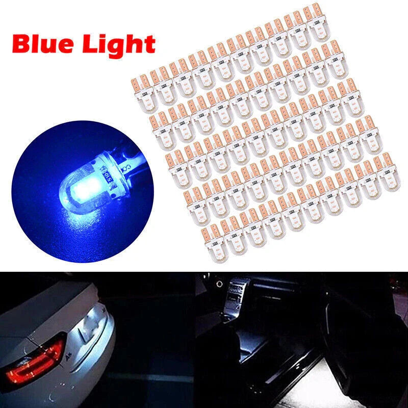 T10 194 168 W5W COB 4 SMD LED License Light Bulbs