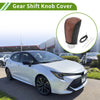 Toyota Corolla Brown Carbon Fiber Gear Shift Knob Cover (2009-2013)