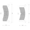 Mitsubishi Magna Rear Disc Brake Pads Set (1985-1991)