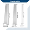 Ford Expedition (1997-2017) Silver Tone 6 Pcs Door Pillar Window Trim