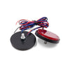 2 x Red LED Motorcycle Reflector Tail Brake Light Lamp
