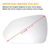 KIA Stonic Left Side Heated White Mirror Glass (2017-2023)