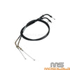 Kawasaki Vulcan 900 Classic / LT Black Throttle Cables (2006-2018)