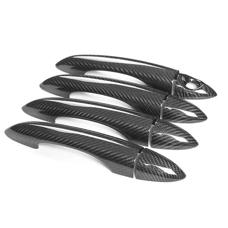 ALFA Romeo Giulia Stelvio Real Carbon Fiber Handle Covers Touch Lock Fit