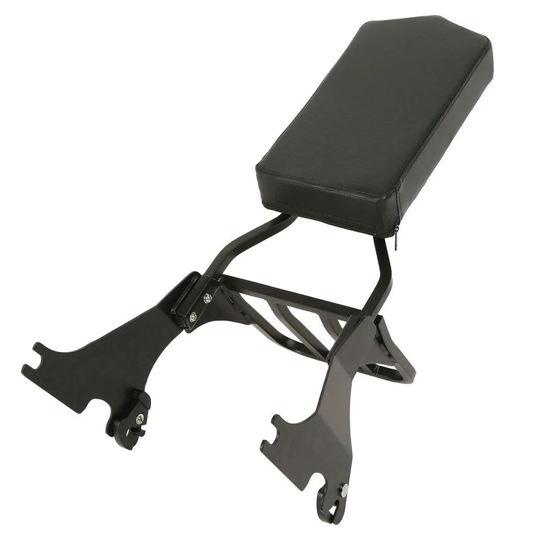 Harley Sportster XL 883 1200 Black Sissy Bar Backrest Luggage Rack (04-22)