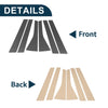 Honda Fit (2009-2012) Carbon Fiber Pattern 6 Pcs Door Pillar Window Trim
