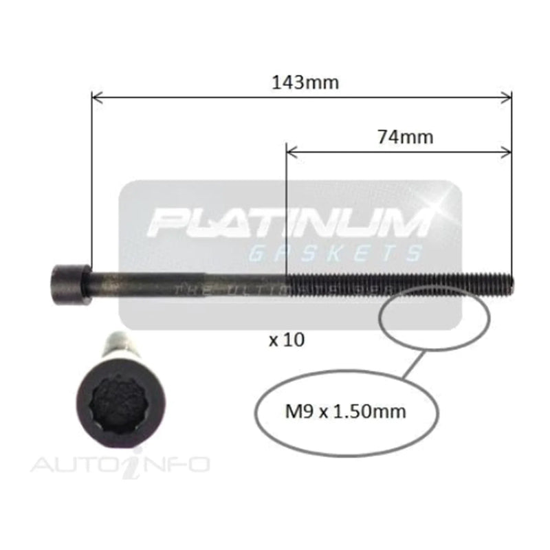 Yaris NCP91 NCP93 NCP131 4cyl 1.5L 1NZ-FE 2005~2019 Cylinder Head Bolt Set