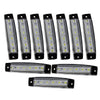 Car 10 x Universal 6 LED Side Marker Indicator Lights