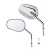Harley Davidson Touring Road King Electra Glide Chrome Rear View Mirrors (2009-2023)