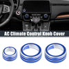 Honda CR-V 2017-2021 - Volume Control Knobs Blue 3 x AC Knob Ring Covers