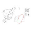 Datsun Nissan Sunny Sentra Sedan 1990-1994 Rear Door Weatherstrip Set