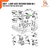 Toyota Corolla Dome Cabin Lamp Light (1979-1983)