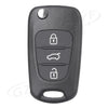 KIA K2 K5 3-Button Remote Key Fob Shell Cover (2011-2020)