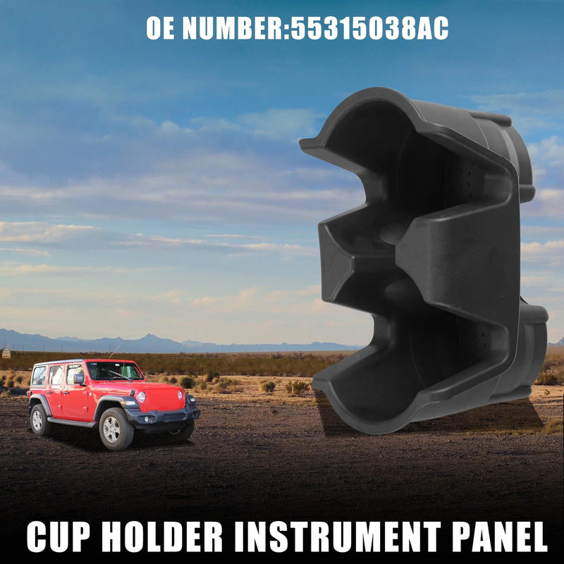Jeep Wrangler 2001-2006 - Practical Drink Holder Black Cup Holder