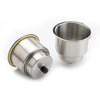 Boat Marine Stainless Steel Cup Holder (Fits 2x Drink Holders)