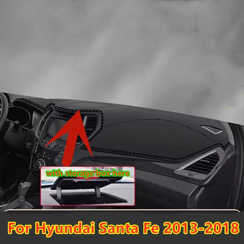 Hyundai Santa Fe Dash Cover Protector Mat (2013–2018)