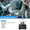 Kawasaki Stainless Steel Rubber Black Windshield Bolts