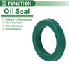 Oil Seal 25x35x6mm TPU Rotary Shaft Seal High Pressure Green 5 Pcs