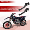 Honda CRF450R CRF450RX Black Short Brake Clutch Levers 1 Pair