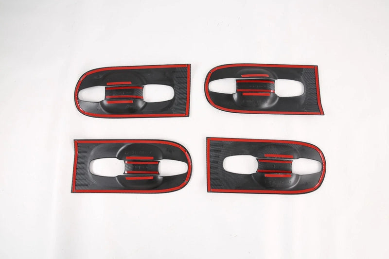 Toyota Sienna Door Handle Bowl Carbon Fiber Lid ABS Cover Trim (2011-2020)