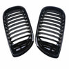 BMW E46 Sedan Touring Gloss Black Front Kidney Grille Cover (2001-2005)