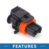 Mercedes-Benz 2 x Pin Common Rail Diesel Injector Connector (2000-2023)