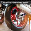 Honda Purple Motorcycle Frame Slider Exhaust Anti Crash Protector