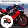 Motorcycle Rectangular Aluminum Alloy Motorcycle Hanging Hook 1 Set Orange