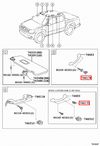 Toyota Hilux KUN35 KUN26 KUN25 Roof Interior Grab Handle