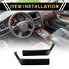 Ford F-150 Black Interior Door Handle Bezel Cover Trims (2021-2024)