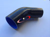 Turbo Hose Red Silicone 2.5"-2.75" 45 Degree Elbow Reducer Pipe
